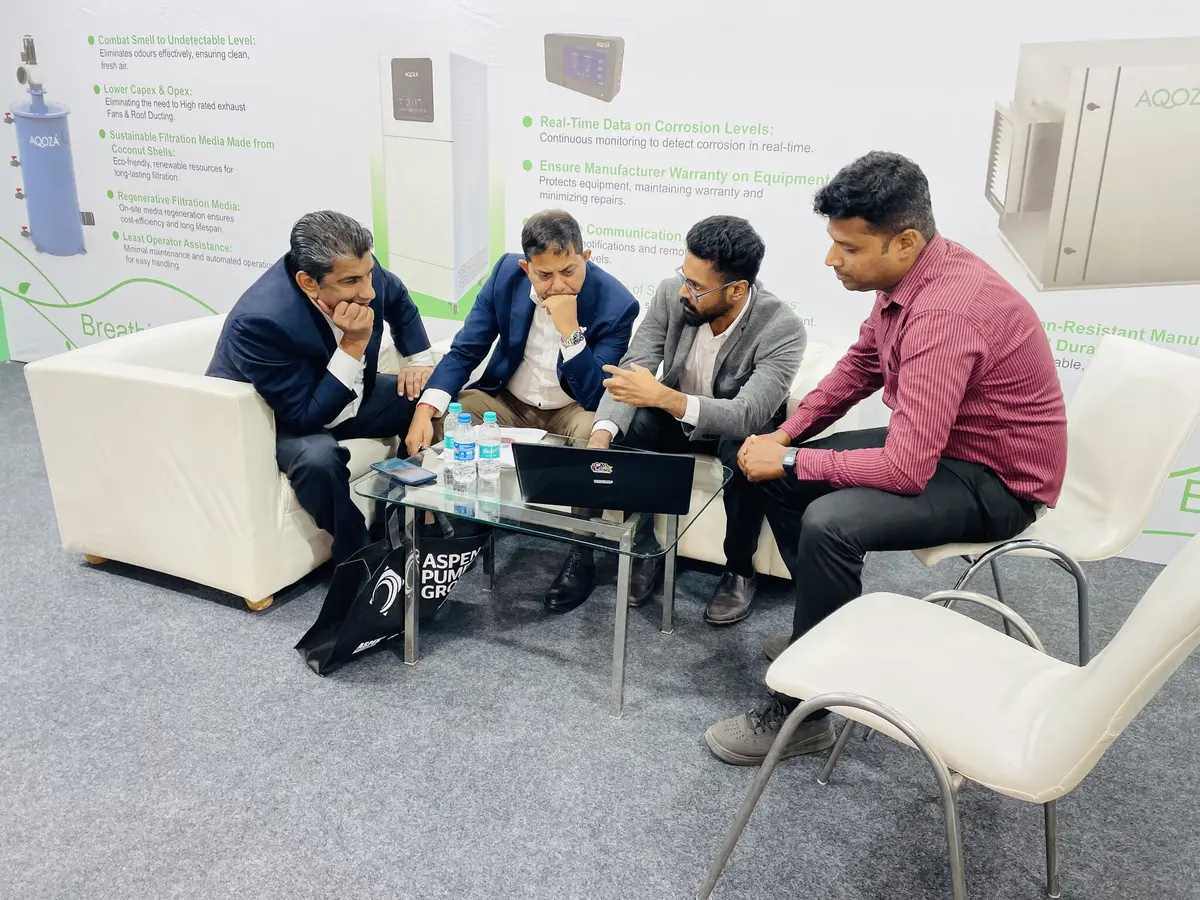 AQOZA at ACREX 2025, BIEC (Bangalore International Exhibition Centre), Bangalore