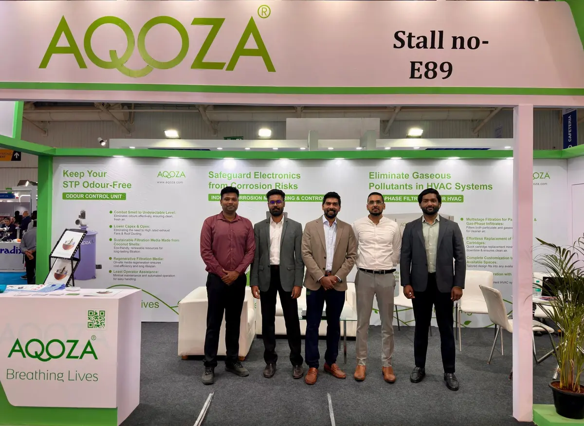 AQOZA at ACREX 2025, BIEC (Bangalore International Exhibition Centre), Bangalore